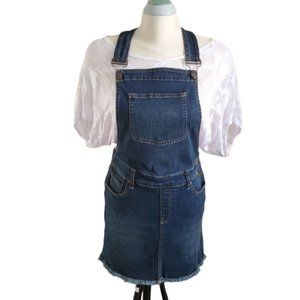 Bluenotes Blue Denim Overhall Dress Size Medium